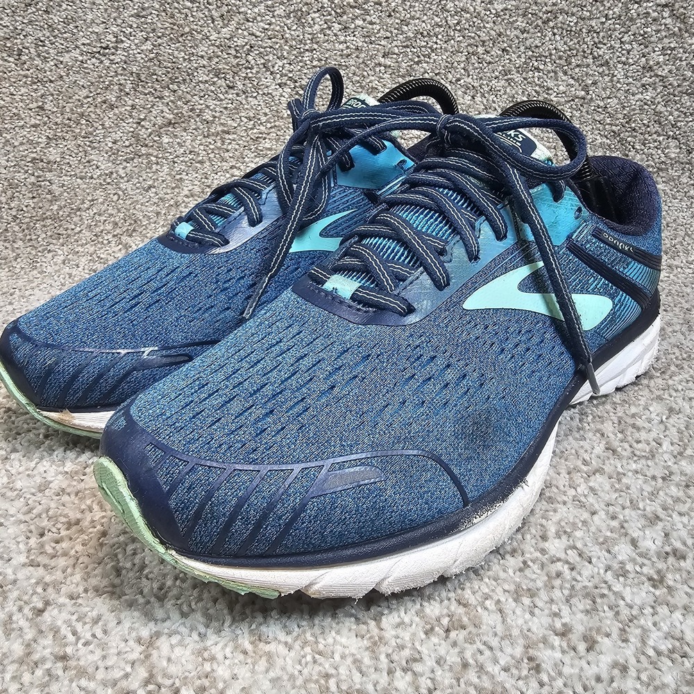 Brooks Adrenaline GTS 18 Mens 10.5 2 E Extea Wide Blue Running Shoes 1202682E495